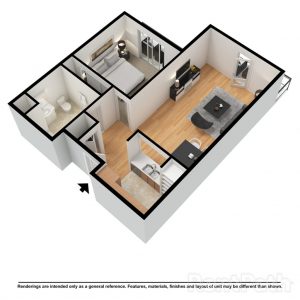 The Podium Apartments - Apartment Unit Floorplan D2