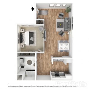 The Podium Apartments - Apartment Unit Floorplan E