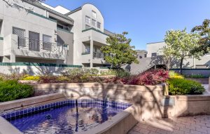 the podium exterior courtyard